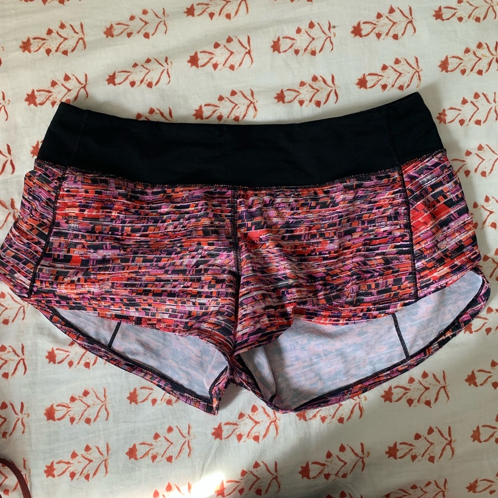 Lululemon size six 2 inch running shorts
